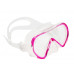 Маска TUSA INO, розовая рамка, прозрачный силикон