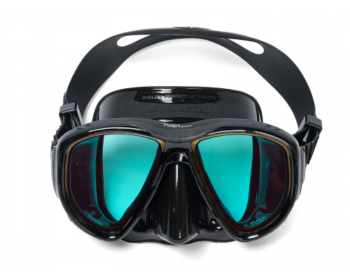 Комплект TUSA SPORT UCR2425PM, черный, зеркальные линзы, маска+трубка