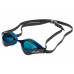Очки для плавания VIEW ORKA, черная рамка/синий силикон, зеркальные линзы