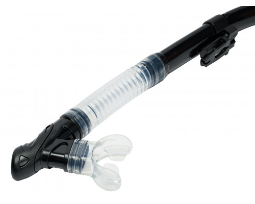 Трубка SCUBA BROTHERS CALYPSO BLACK/CLEAR, сухая