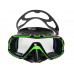 Маска MARES PURE EDGE, зелено-черная рамка/черный силикон