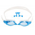 Очки для плавания VIEW AQUARIO, синяя рамка/синий силикон