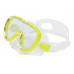 Маска TUSA KLEIO II, желтая рамка, прозрачный силикон