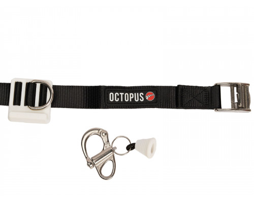 Пояс для фридайвинга CNF OCTOPUS WHITE с бастросъемным карабином