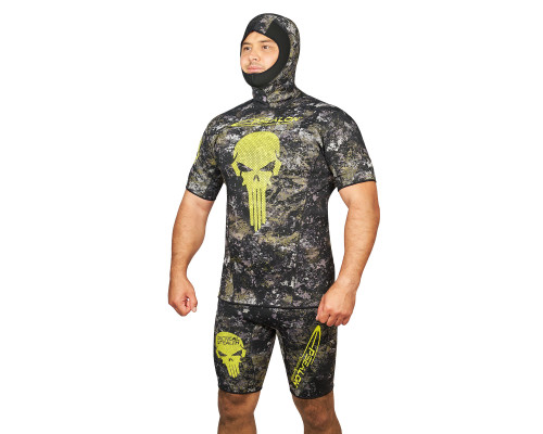 Майка EPSEALON SKULL TACTICAL CAMO 2.5 мм, шлем/короткие рукава