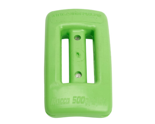 Груз поясной ДАЙВГРУЗ 500 гр, пластикатное покрытие, обтекаемый, зеленый неон