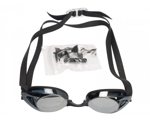 Очки для плавания VIEW SNIPER II, серая рамка/черный силикон, зеркальные линзы