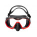 Маска SEAC SUB ICONA RED, черно-красная рамка/черный силикон