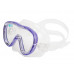 Маска TUSA TINA, сиреневая рамка, прозрачный силикон