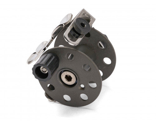 Катушка PELENGAS алюминиевая с нержавеющим кронштейном 55 мм, универсальная