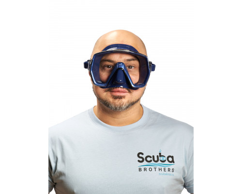 Маска TUSA FREEDOM HD, синяя рамка, синий силикон