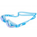 Очки для плавания VIEW SOLACE, синяя рамка/синий силикон, зеркальные линзы