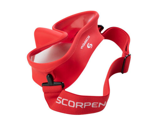 Маска SCORPENA N3, с эластичным ремешком, красная
