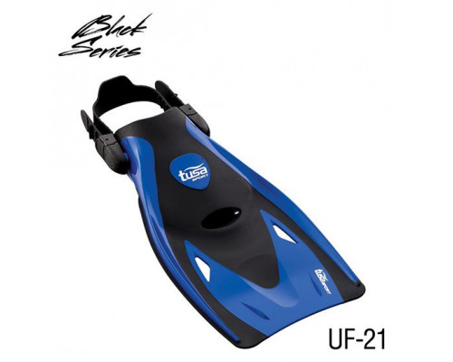 Комплект TUSA SPORT UP-3521 BLACK SERIES BLACK/BLUE, маска+трубка+ласты