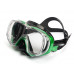 Маска TUSA TRI-QUEST FD, зеленая рамка, черный силикон