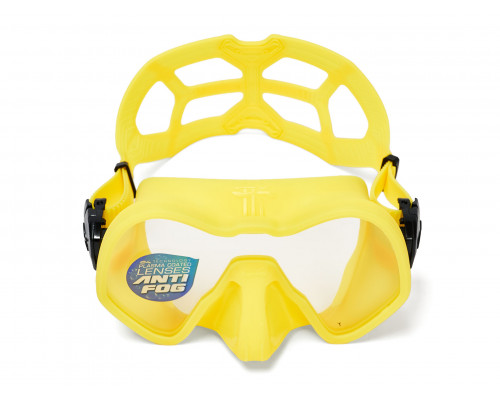 Набор для плавания C4 SKYLINE ANTIFOG YELLOW, маска, трубка, сумка