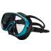Маска TUSA SPORT UMR-16, бирюзовая рамка, черный силикон