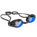 Очки для плавания VIEW VISIO, синяя рамка/черный силикон, зеркальные линзы