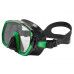 Маска TUSA FREEDOM ELITE, зеленая рамка, черный силикон