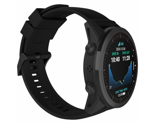 Компьютер-декомпрессиометр подводный ATMOS MISSION 3 BLACK, наручный