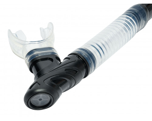 Трубка SCUBA BROTHERS CALYPSO BLACK/CLEAR, сухая