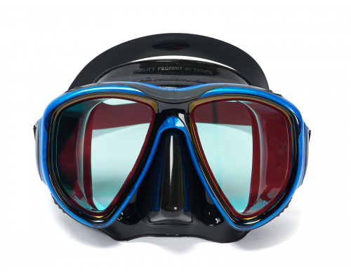 Комплект TUSA SPORT UCR2425PM, синий, зеркальные линзы, маска+трубка