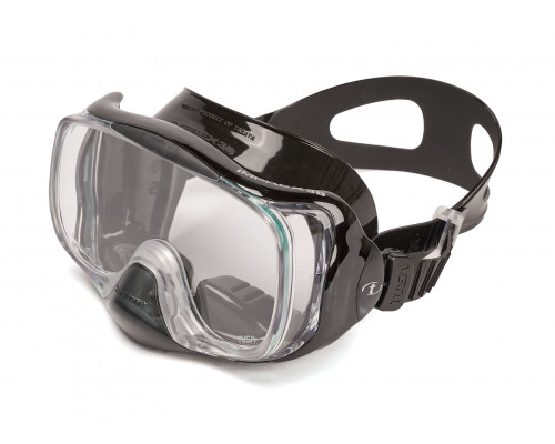 Маска TUSA IMPREX 3D HYPERDRY, черная рамка, черный силикон