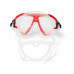 Маска SALVIMAR FRANCY PRO, прозрачный силикон/красная рамка
