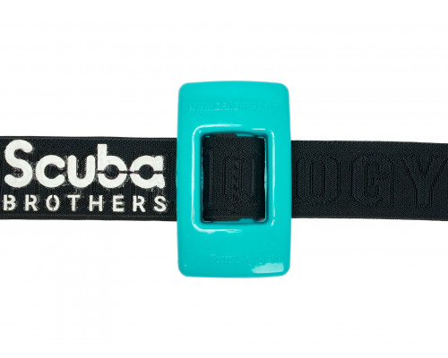 Груз поясной ДАЙВГРУЗ 1 кг, пластикатное покрытие, обтекаемый, лазурный