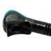 Трубка TUSA HYPERDRY ELITE II, черно-бирюзовая, черный силикон