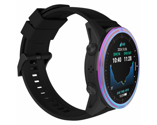 Компьютер-декомпрессиометр подводный ATMOS MISSION 3 BLACK IRIDESCENT, наручный