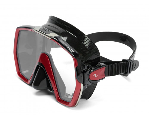 Маска TUSA FREEDOM HD, красная рамка, черный силикон