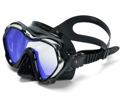 Маска TUSA PARAGON S, черная рамка, черный силикон