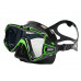 Маска MARES PURE EDGE, зелено-черная рамка/черный силикон