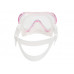 Маска TUSA INO, розовая рамка, прозрачный силикон
