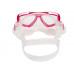 Маска TUSA CEOS, розовая рамка, прозрачный силикон