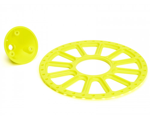 Тарелка донная для тэгов OCTOPUS FLUORESCENT YELLOW