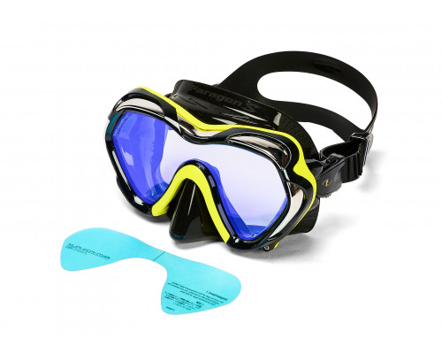 Маска TUSA PARAGON S, желтая рамка, черный силикон