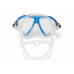 Маска SALVIMAR FRANCY PRO, прозрачный силикон/голубая рамка