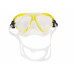 Маска SALVIMAR FRANCY PRO, прозрачный силикон/желтая рамка