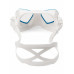Маска SALVIMAR NOAH, белый силикон/голубая рамка