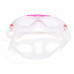 Очки SALVIMAR FLUYD FREEDOM JR, детские, прозрачный силикон/розовая рамка
