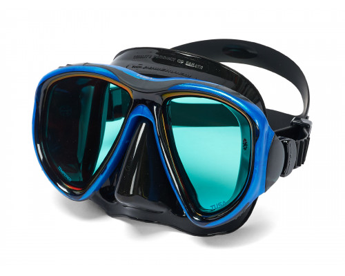 Комплект TUSA SPORT UCR2425PM, синий, зеркальные линзы, маска+трубка