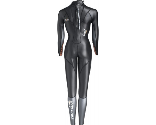 Гидрокостюм CRESSI TRITON LADY MONOPIECE, черно/оранжевый, 1.5mm
