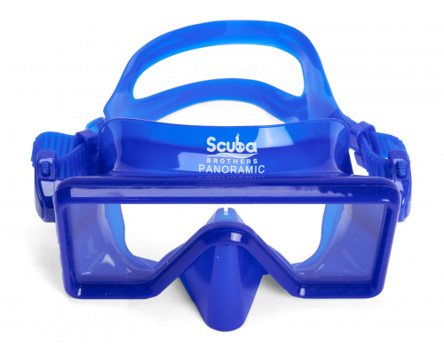 Набор для плавания SCUBA BROTHERS PANORAMIC BLUE, маска, трубка, сумка