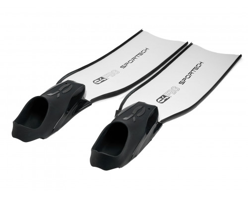 Ласты C4 SPORTECH RUBBER FBG WHITE, стеклопластик, 25/SOFT
