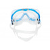 Маска TUSA TRI-QUEST FD, синяя рамка, прозрачный силикон