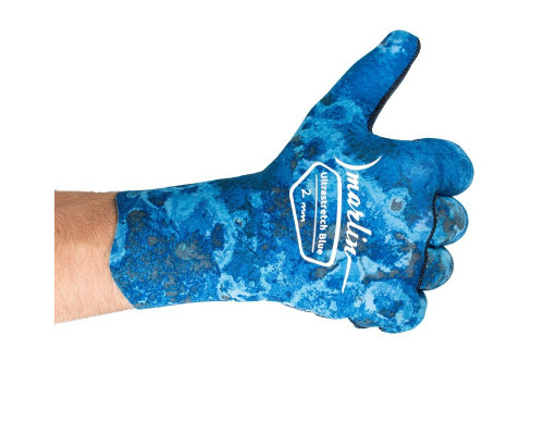 Перчатки MARLIN ULTRASTRETCH, голубые, 2 мм