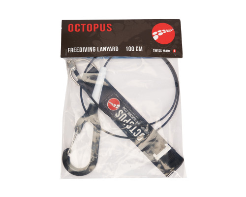 Лайнер с браслетом для фридайвинга OCTOPUS CLASSIC BLACK 100 см