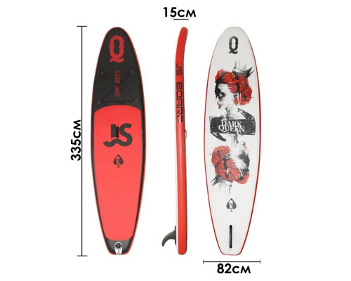 Сапборд надувной JS BOARD SUP RED QUEEN RQ335 335x81x15 см